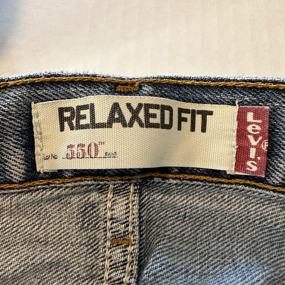 Vintage Levi’s 550 Jeans Men’s 36x32 Blue Relaxed Fit Baggy Denim 90s Distressed - Picture 14 of 14